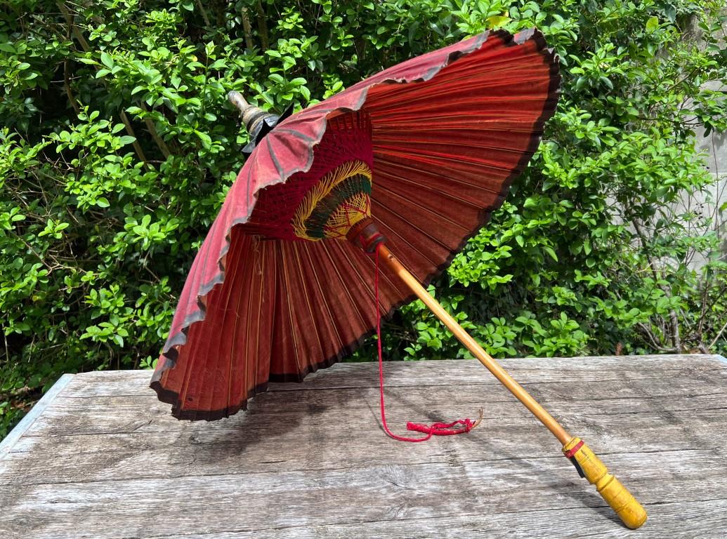 Authentieke oude parasol Openbare